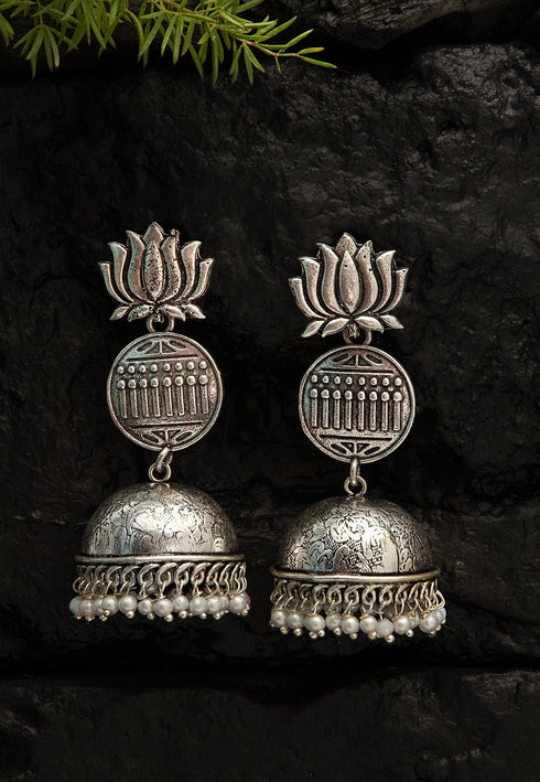 Kamal Style Oxidised Jhumka 20g